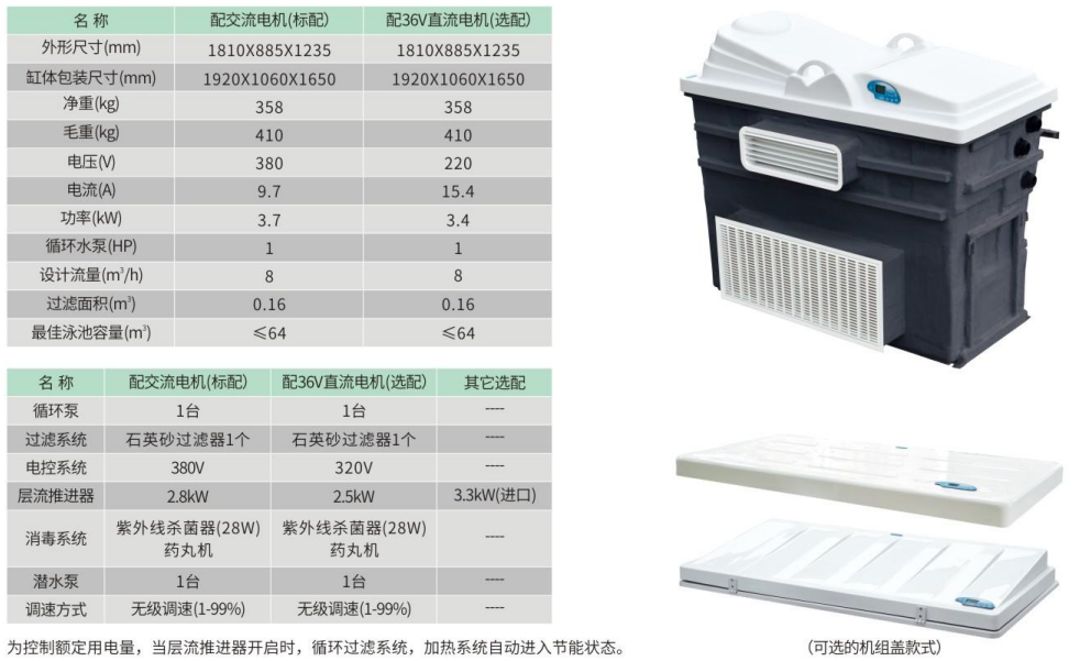 EPU-60-630无边际泳池机组